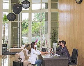 Business center at Fraser Residence Sudirman Jakarta.