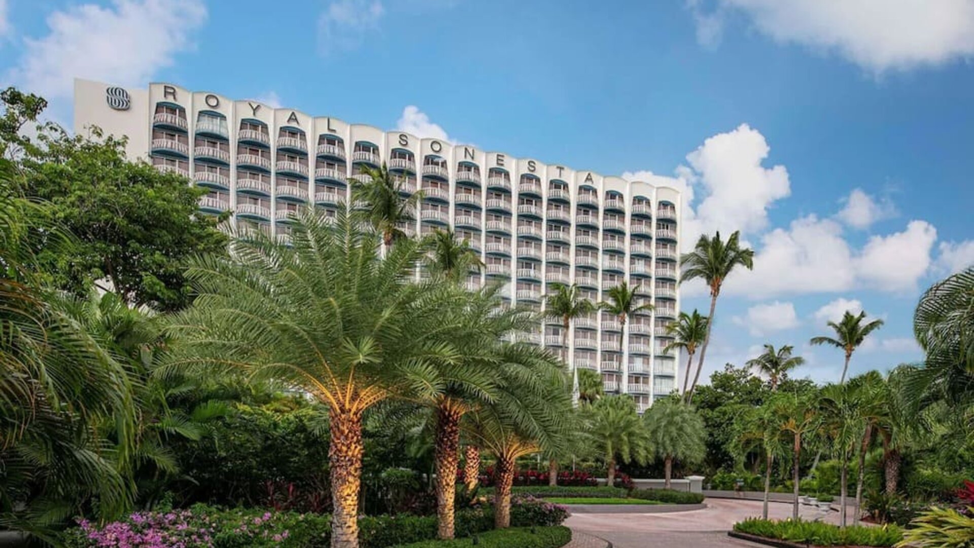 Hotel exterior by day at Royal Sonesta San Juan.