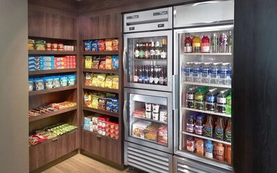 Snack bar at Sonesta ES Suites Raleigh Durham Airport Morrisville.