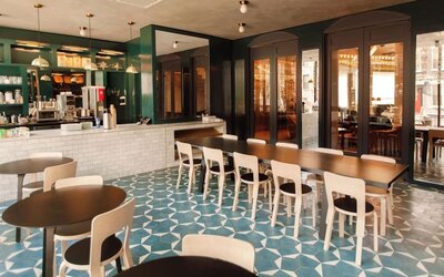 Cafe and restaurant at The Tillary Hotel.