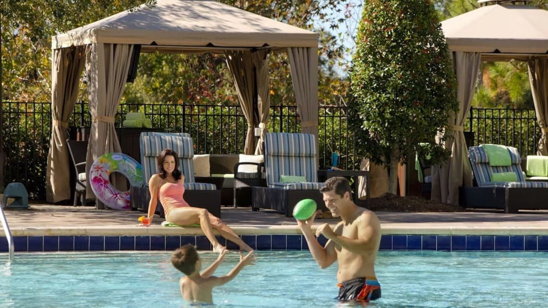 Pool cabanas available at Signia By Hilton Orlando Bonnet Creek.