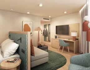 Day use room at Hilton Garden Inn Debrecen City Centre.