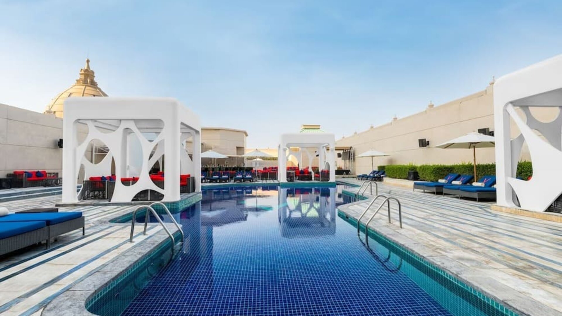 Outdoor pool at V Hotel Dubai.