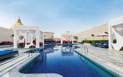 Outdoor pool at V Hotel Dubai.