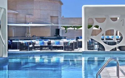 Lovely outdoor pool at V Hotel Dubai.