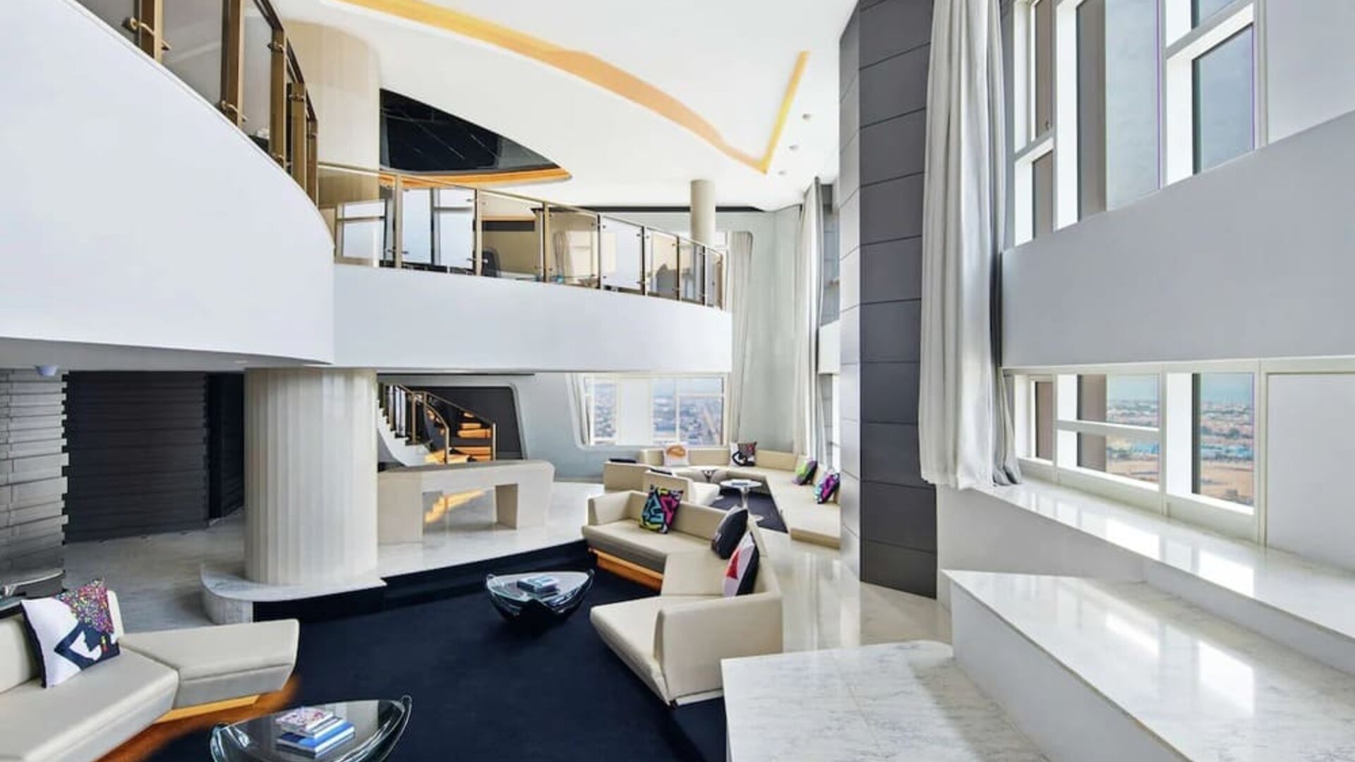 Lobby and hotel entrance at V Hotel Dubai.