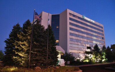 Hotel exterior at Embassy Suites By Hilton Denver Tech Center.