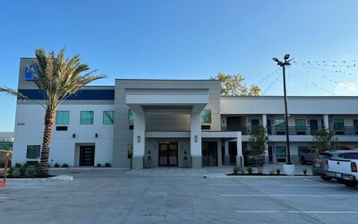 Parking available at Palace Inn Blue Laura Koppe Rd.