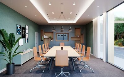 Conference room at Holiday Inn Manchester Airport. 