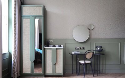 Day use room with cupboard at Elmbank York, Tapestry Collection By Hilton.