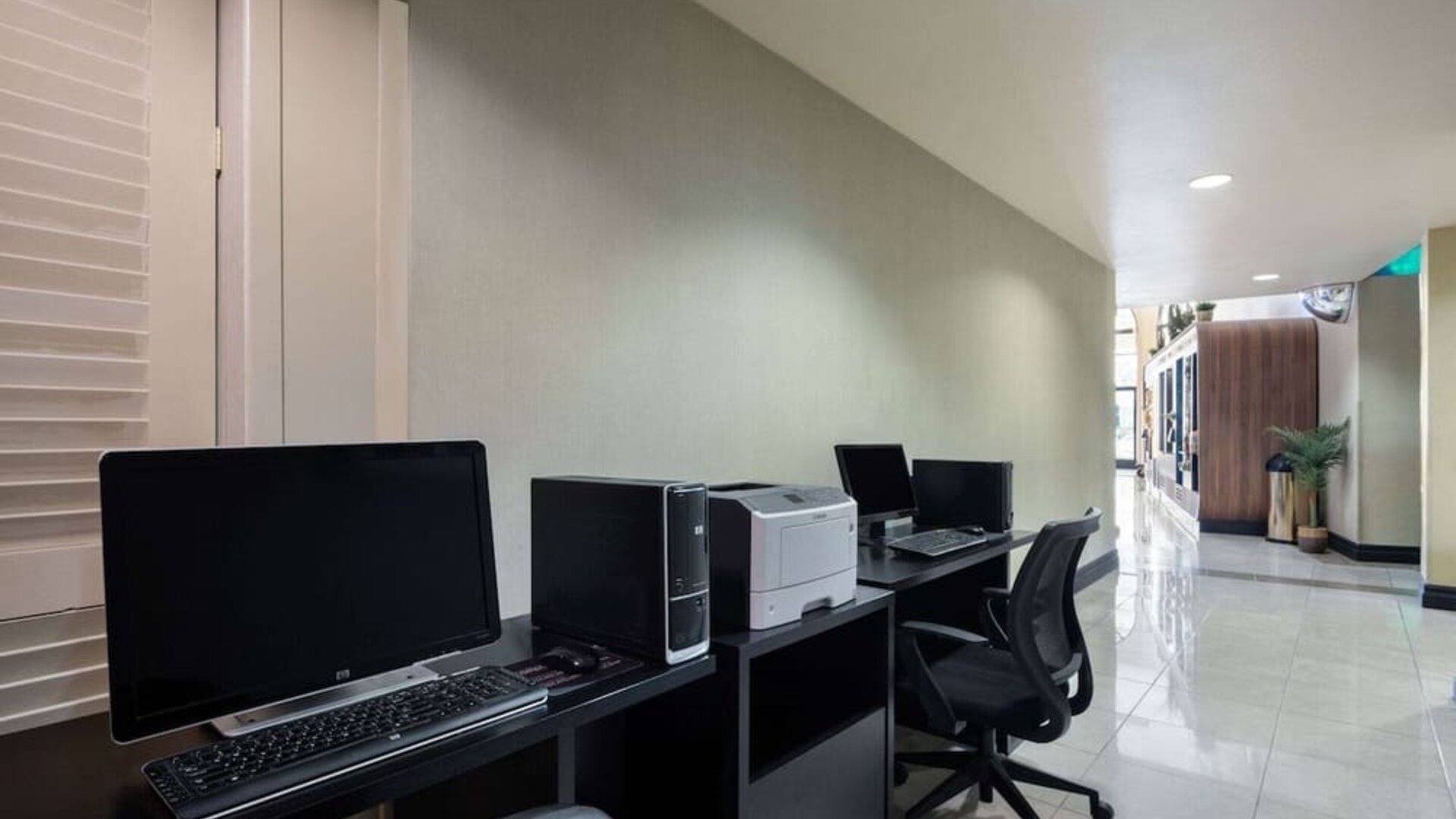 Business center at Hotel Marguerite.