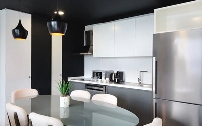 Day use room with kitchen at Le Méridien Bodrum Beach Resort.