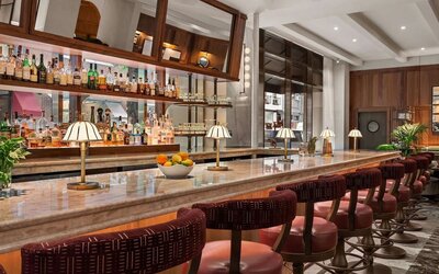 Hotel bar at Sofitel Philadelphia At Rittenhouse Square.