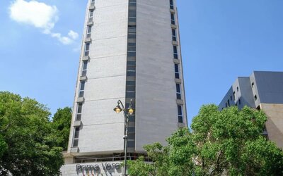 Hotel exterior and parking available at Prima Vera Hotel.