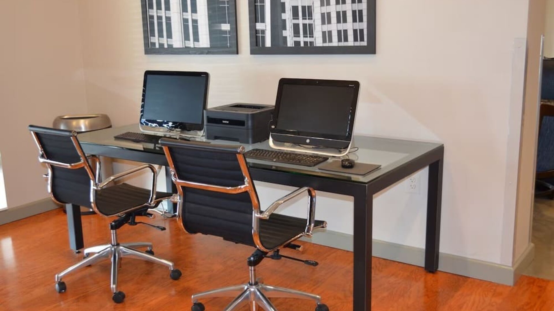 Business center at Country Inn & Suites By Radisson, BWI Airport.