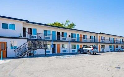 Parking available at Tradewinds Motel.