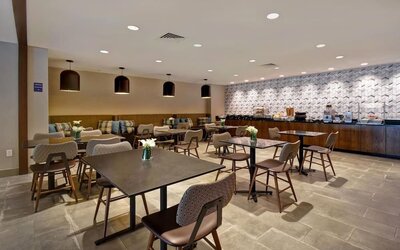 Dining room at Four Points By Sheraton Boston-Newton. 