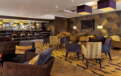 Hotel bar area at DoubleTree By Hilton Woking.