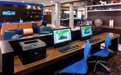 Business center available at Courtyard By Marriott Houston North/ Shenandoah.