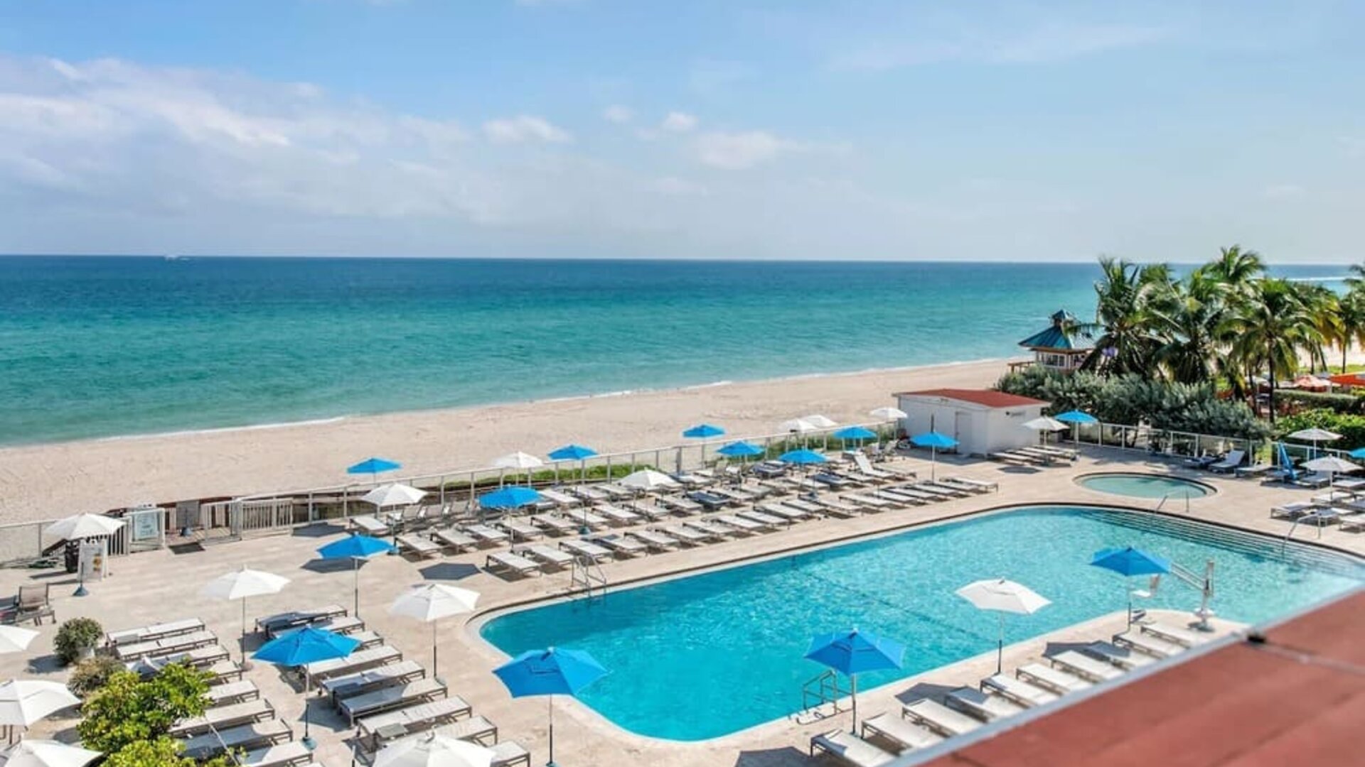 Stunning outdoor pool close to the beach at Ramada Plaza Marco Polo Beach Resort.