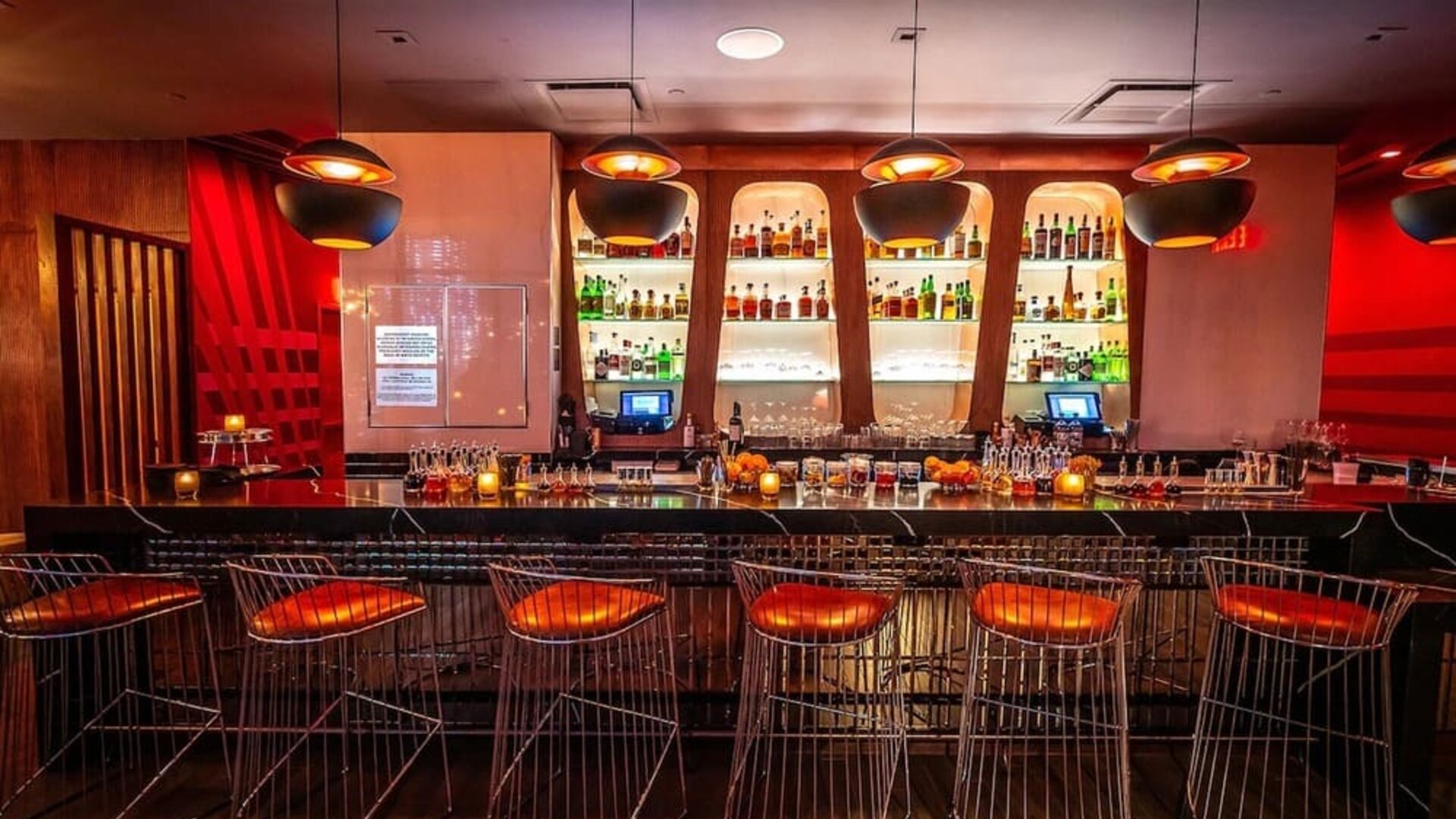 Hotel bar at Aliz Hotel Times Square.