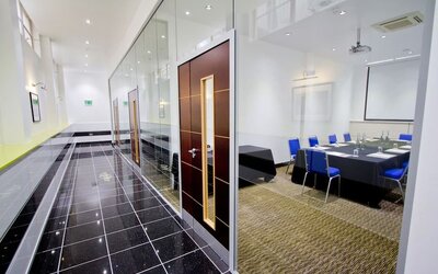 Professional meeting room at The Wesley Euston Hotel.