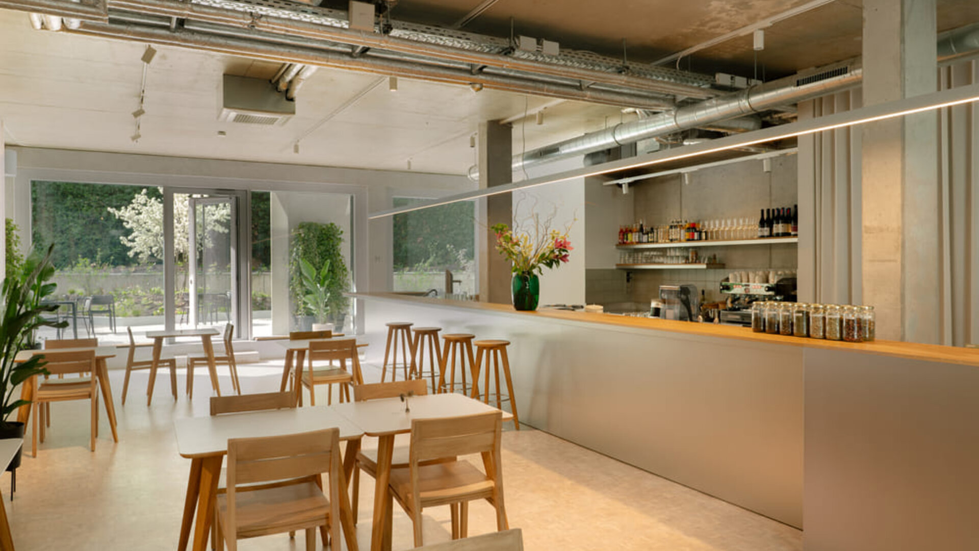 Cafe at Wilmina Hotel.