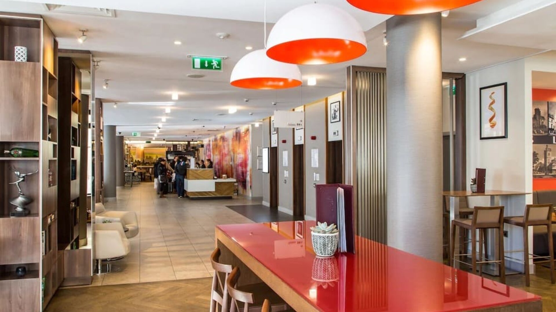 Lobby and coworking lounge at DoubleTree By Hilton London Angel Kings Cross. 
