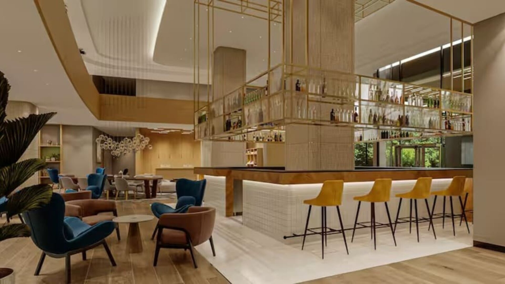 Hotel bar at Hilton Garden Inn Termez Ayritom.