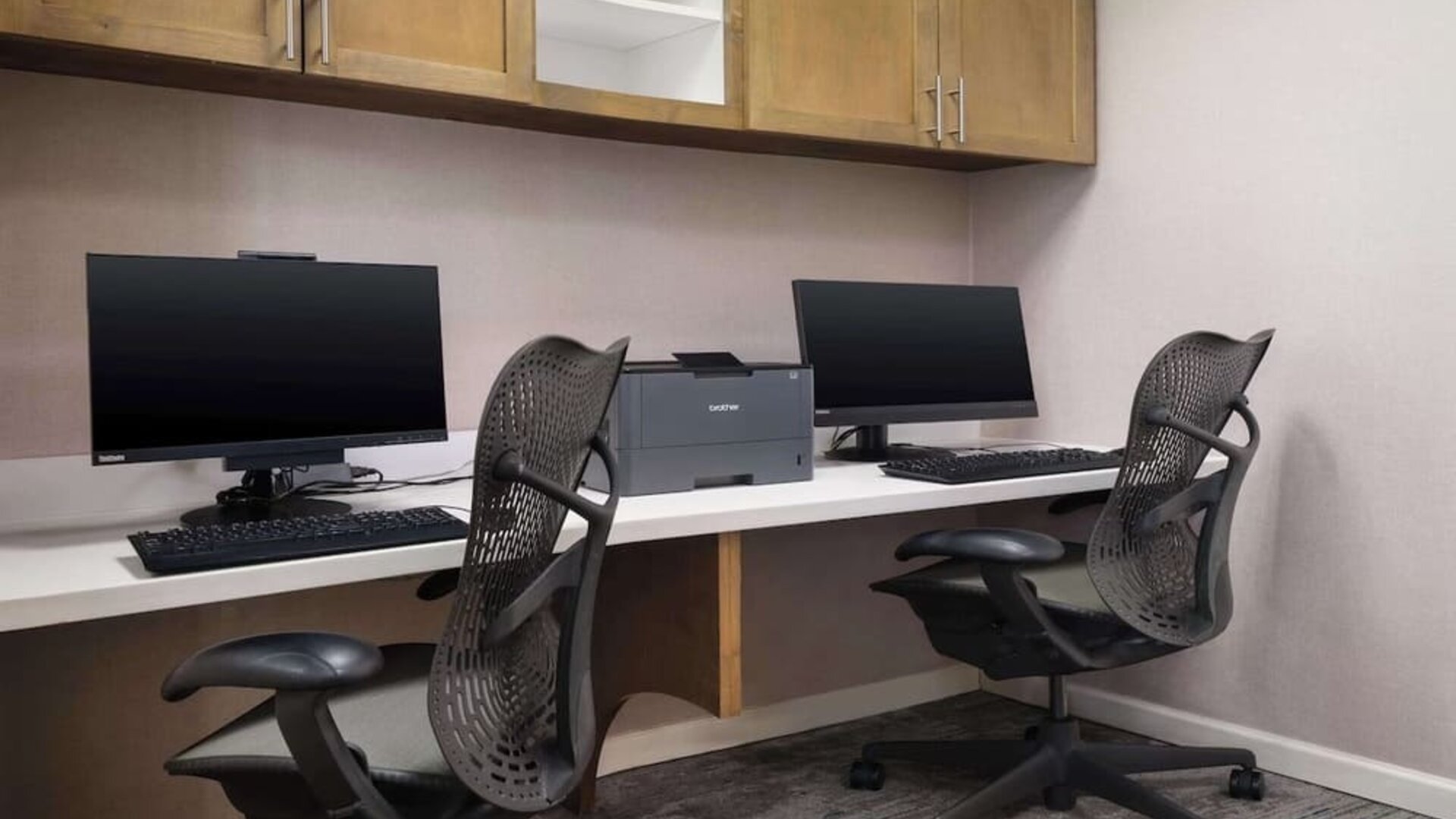 Business center available at Hilton Garden Inn IAH Houston. 