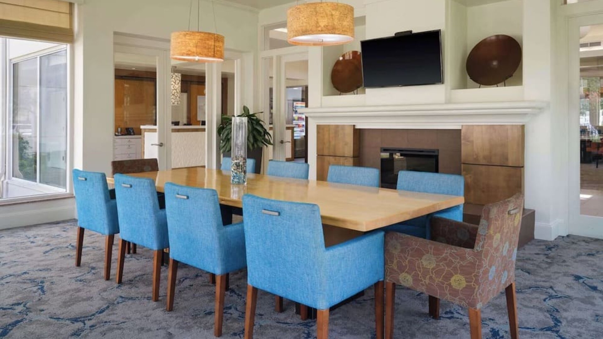 Dining area at Hilton Garden Inn IAH Houston.