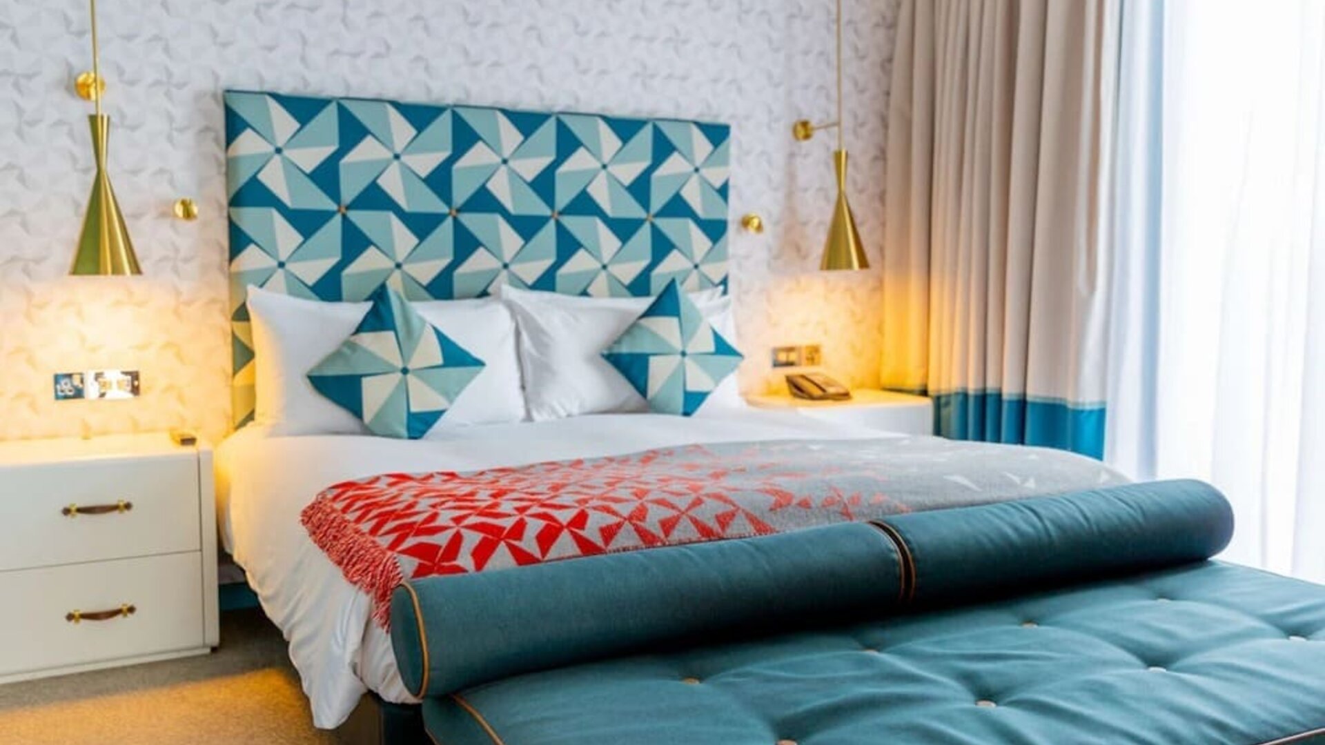 Comfortable day use room with natural light at Hilton Bournemouth.  