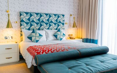 Comfortable day use room with natural light at Hilton Bournemouth.  