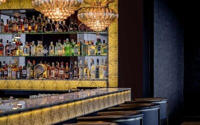 Hotel bar at Hilton Bournemouth.  