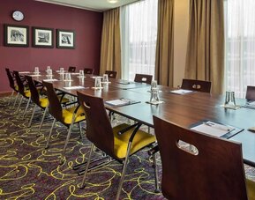 Professional meeting room at Hampton By Hilton London Luton Airport.
