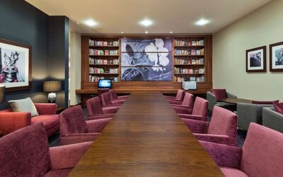 Business center available at Hampton By Hilton London Luton Airport. 