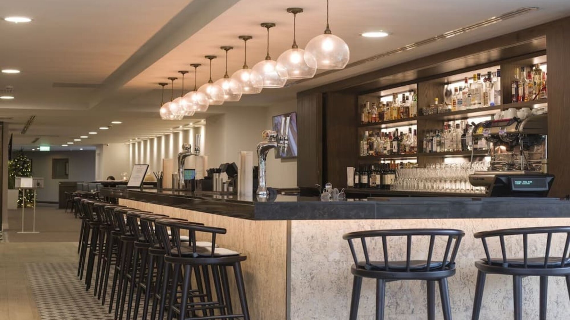 Hotel bar at DoubleTree By Hilton Hotel & Spa Chester.