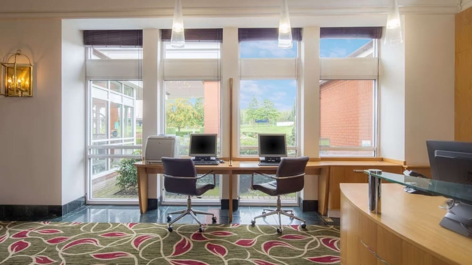 Business center at Hilton Leicester.