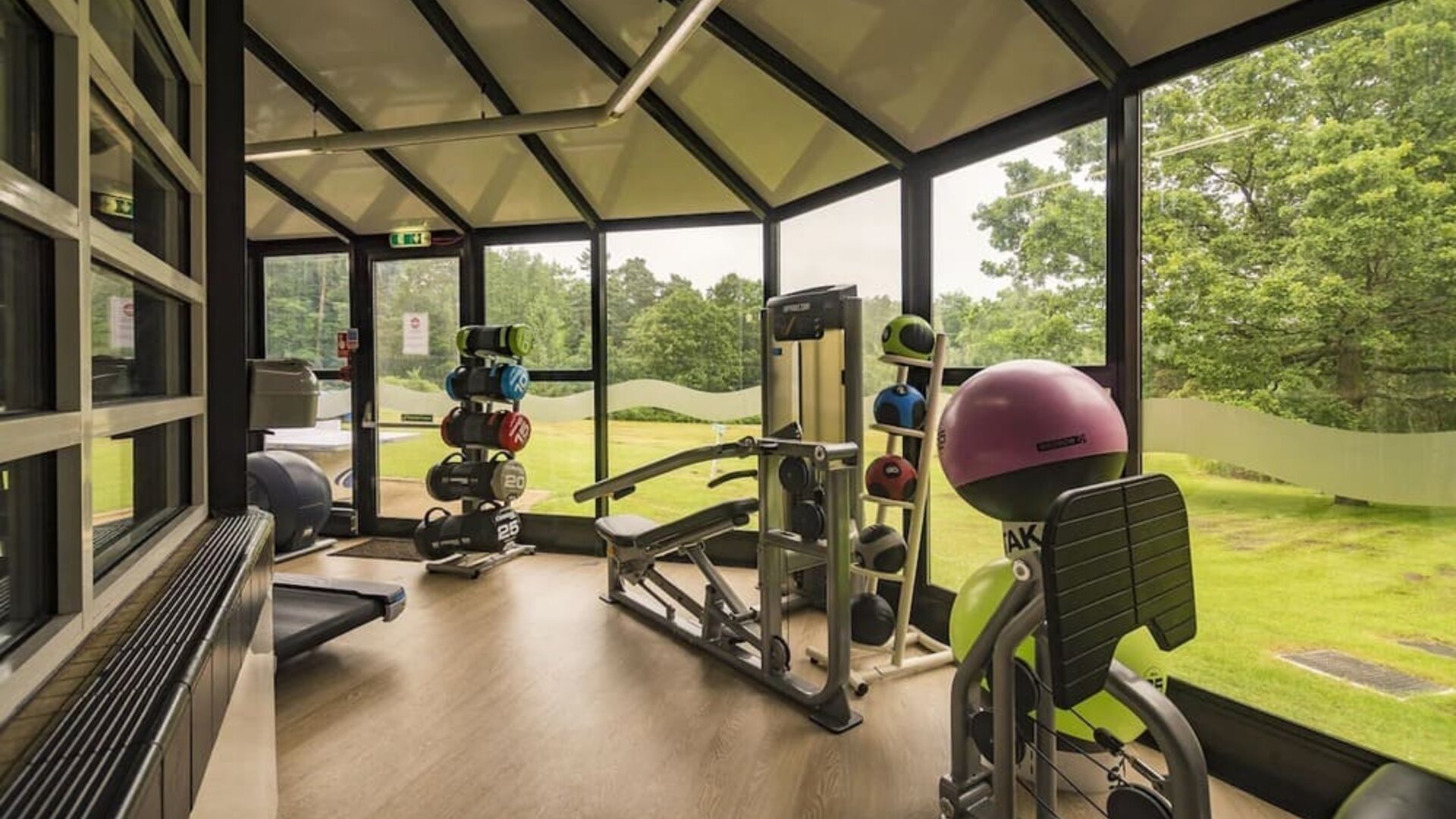 Fitness center available at Hilton Cobham. 