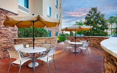 Outdoor seating available  at Fairfield Inn & Suites By Marriott Tallahassee Central.