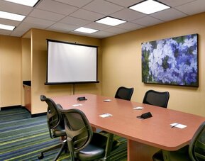 Professional meeting room at Fairfield Inn & Suites By Marriott Tallahassee Central.
