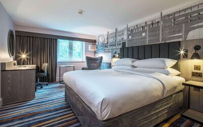 Spacious day use room with work desk at DoubleTree By Hilton Bristol South - Cadbury House.