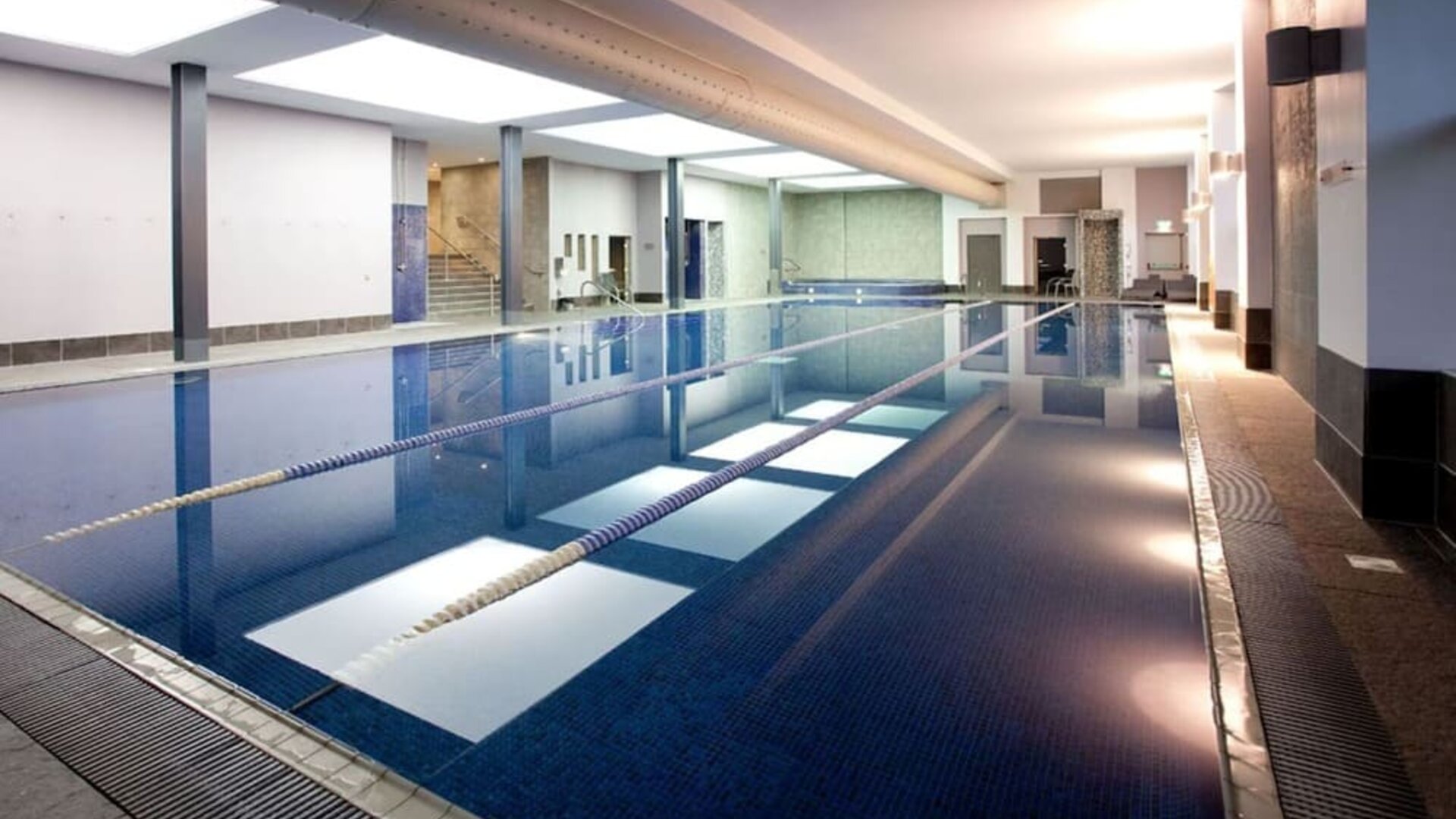 Refreshing indoor pool at DoubleTree By Hilton Bristol South - Cadbury House.