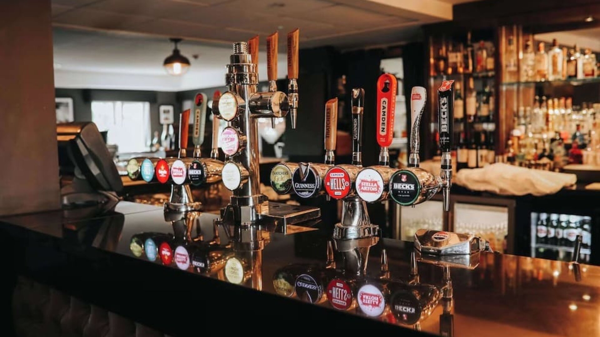 Hotel bar at DoubleTree By Hilton Bristol South - Cadbury House.