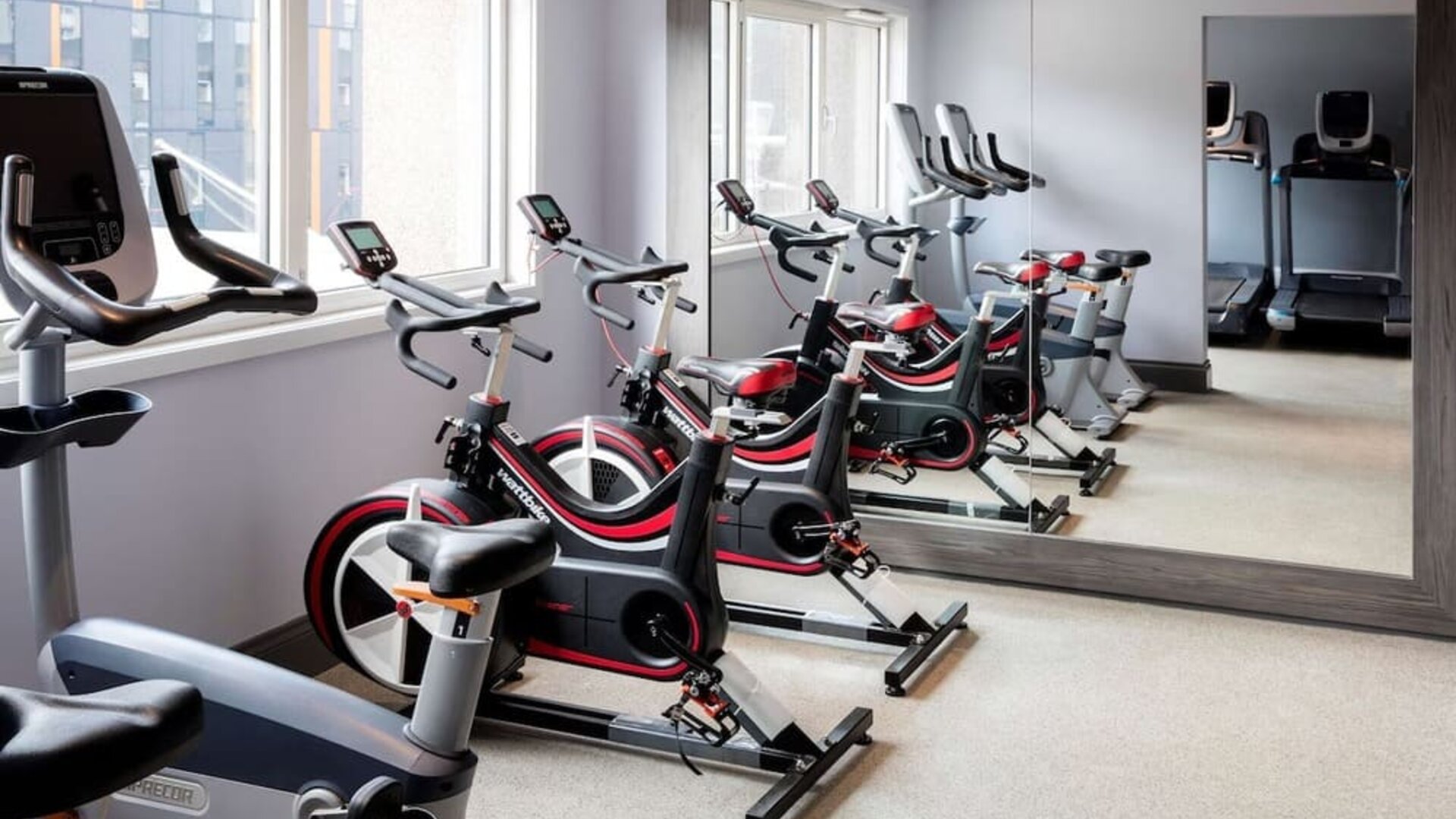 Fitness center available at Doubletree by Hilton Glasgow Central.