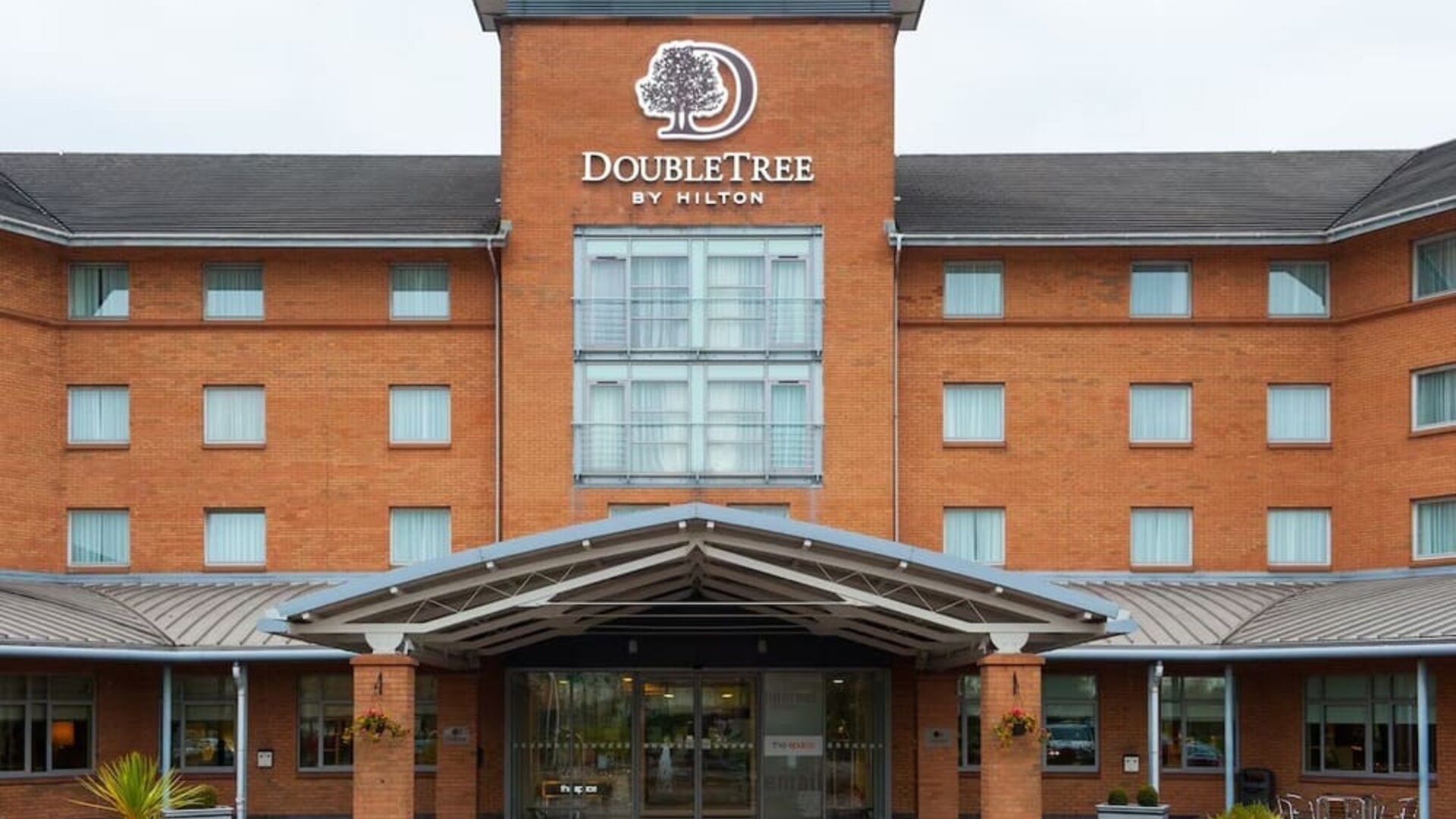 Hotel exterior at Doubletree by Hilton Glasgow Strathclyde.