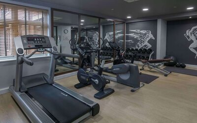 Fitness center available at DoubleTree By Hilton Stratford-upon-Avon.
