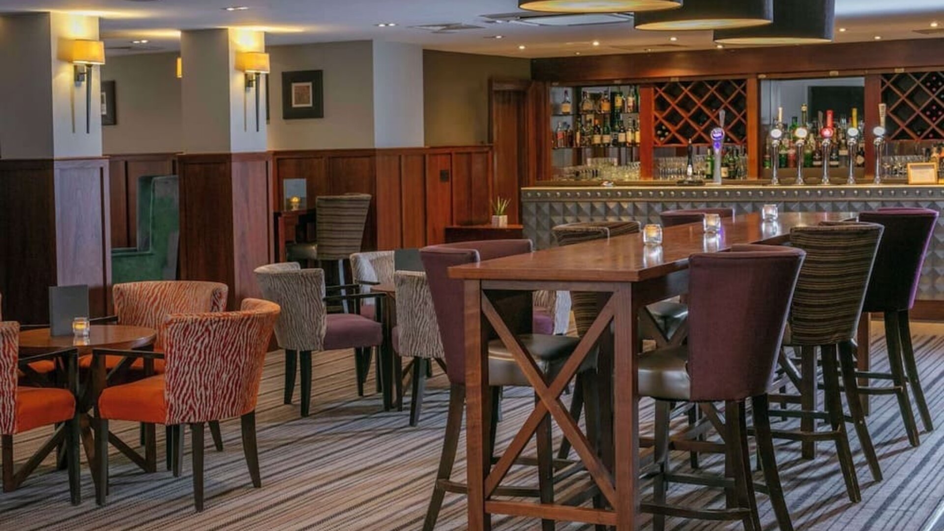 Hotel bar at DoubleTree By Hilton Stratford-upon-Avon.
