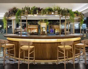 Hotel bar at Leonardo Royal Hotel Birmingham.
