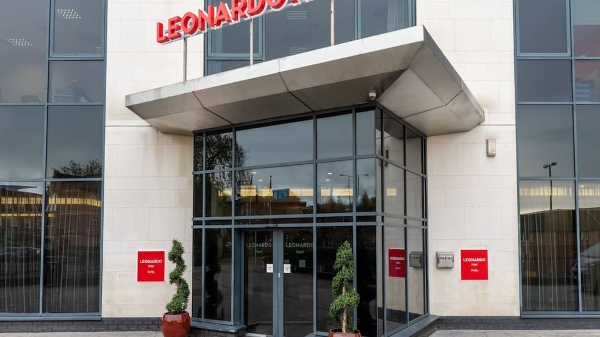 Hotel exterior at Leonardo Hotel Derby.